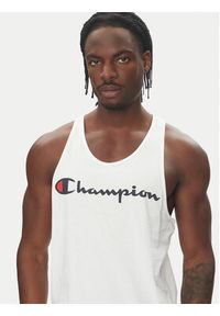 Champion Tank top 220780 Biały Standard Fit. Kolor: biały. Materiał: bawełna #4