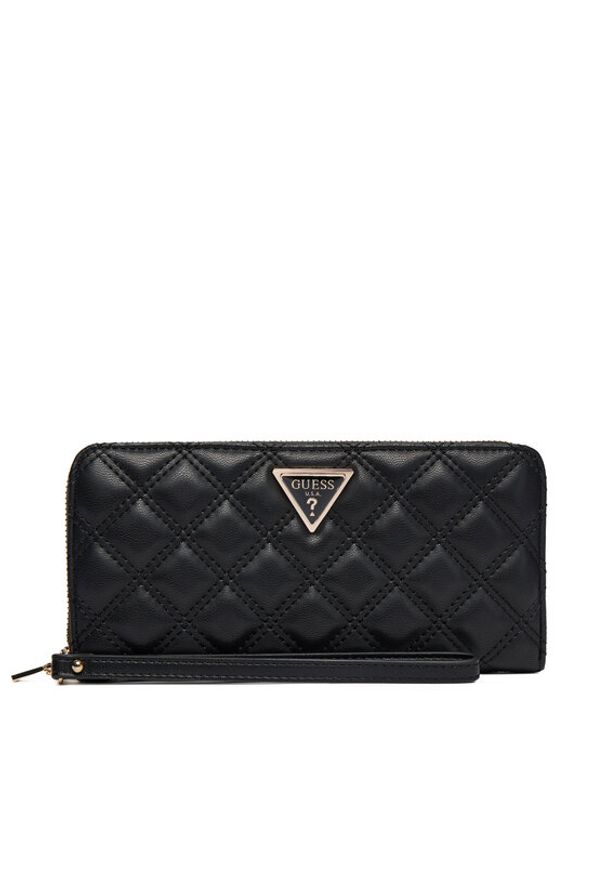 Guess Portfel SWQG96 73146 Czarny. Kolor: czarny. Materiał: skóra