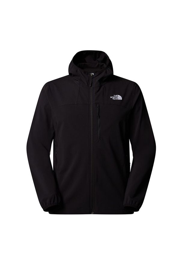 Kurtka męska The North Face Nimble 0A8CD6JK31 - czarna. Typ kołnierza: kaptur. Kolor: czarny. Materiał: poliester, elastan, materiał