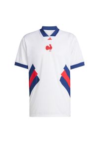 Adidas - Koszulka France Heritage. Kolor: biały, wielokolorowy, niebieski