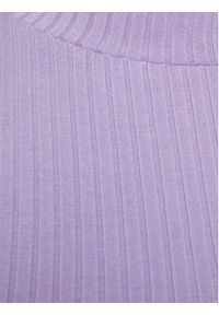 Edited Bluzka Kaori EDT2640028000003 Fioletowy Slim Fit. Kolor: fioletowy. Materiał: wiskoza