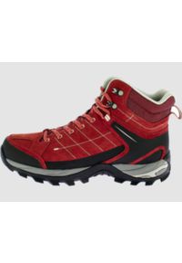 ELEMENTERRE - Wysokie buty turystyczne Élémenterre Sonora EV. Kolor: czerwony. Materiał: nylon, skóra. Styl: sportowy. Sport: turystyka piesza