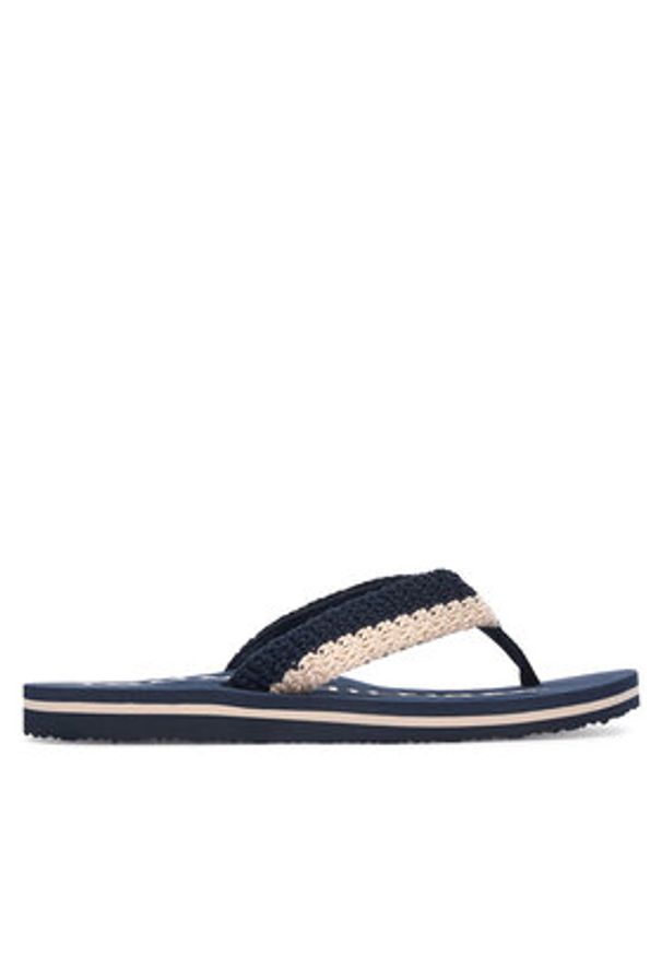 TOMMY HILFIGER - Tommy Hilfiger Japonki Crochet Summer FW0FW09417 Granatowy. Kolor: niebieski. Materiał: materiał