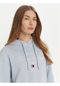 TOMMY HILFIGER - Tommy Hilfiger Bluza Modern Script Graphic WW0WW43842 Błękitny Regular Fit. Kolor: niebieski. Materiał: bawełna #6