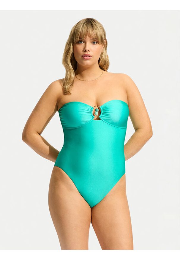 Seafolly Strój kąpielowy Palermo 11180-217 Czerwony. Kolor: czerwony. Materiał: syntetyk