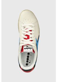 Diadora sneakersy skórzane kolor beżowy. Nosek buta: okrągły. Zapięcie: sznurówki. Kolor: beżowy. Materiał: skóra #5