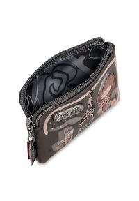 Brązowy Damski Portfel Anekke Edycja Limitowana. Kolor: brązowy. Wzór: aplikacja #2