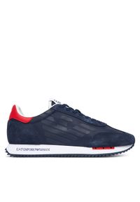 EA7 Emporio Armani Sneakersy 7X000870 AF28085 MB786 Granatowy. Kolor: niebieski. Materiał: materiał #1