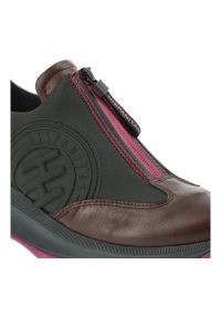 Zielone Sneakersy Hispanitas Stylowe Obuwie Damskie. Okazja: na co dzień. Kolor: zielony. Materiał: materiał #6