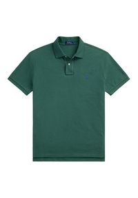 Polo Ralph Lauren Polo 710536856458 Zielony Slim Fit. Typ kołnierza: polo. Kolor: zielony. Materiał: bawełna #4