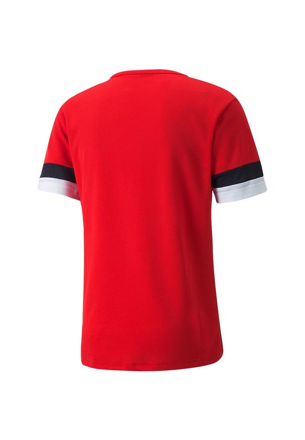 Puma - Koszulka piłkarska męska PUMA teamRISE Jersey. Kolor: czerwony, wielokolorowy, czarny. Materiał: poliester. Sport: piłka nożna