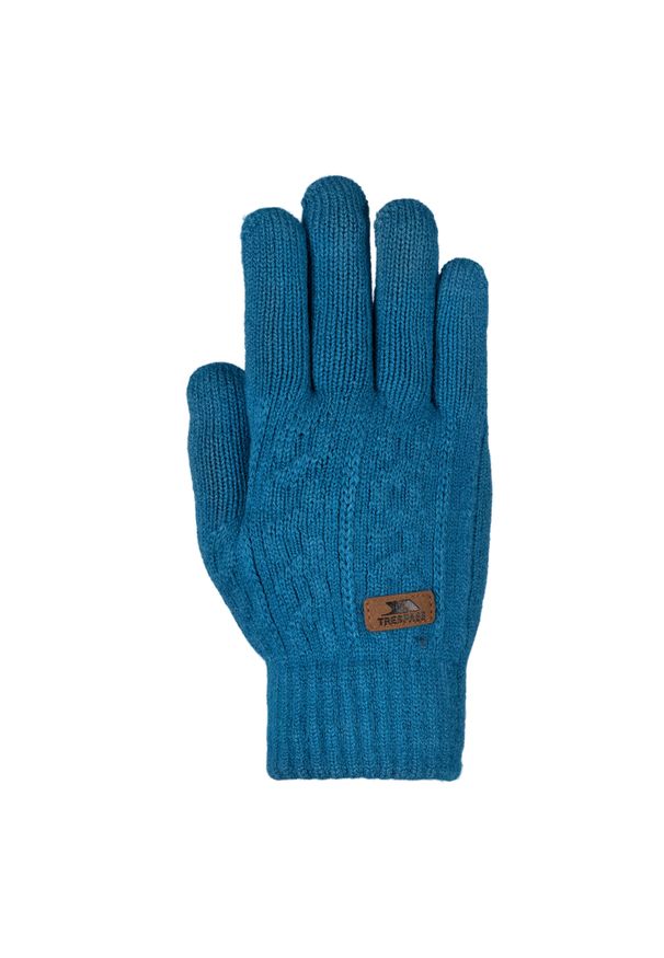 TRESPASS - Rękawiczki Dzianinowe Damskie Kollie. Kolor: niebieski. Materiał: dzianina. Sport: narciarstwo, turystyka piesza