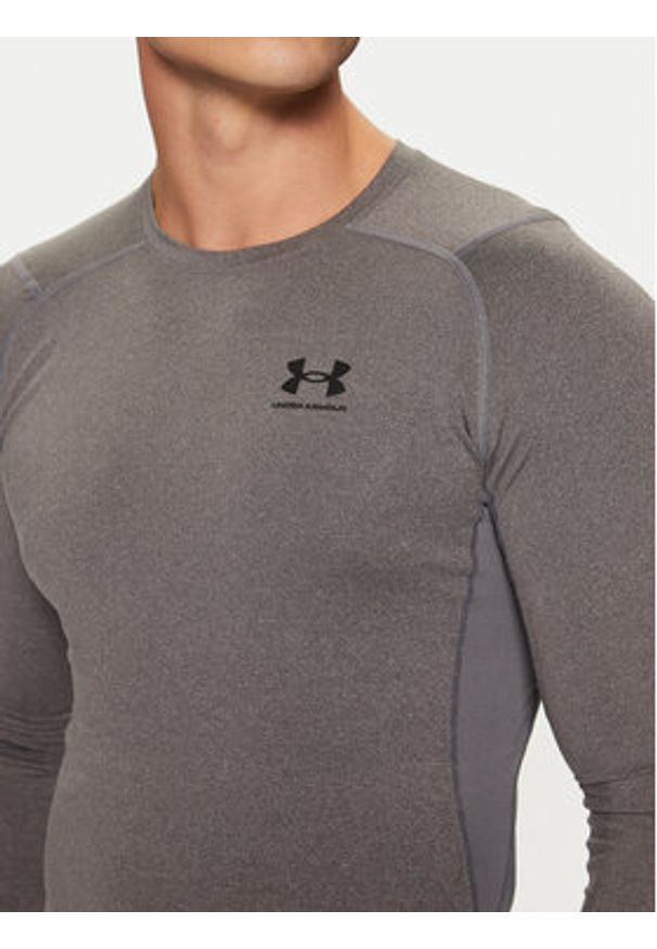 Under Armour Koszulka techniczna Ua Hg Armour 1361524 Szary Slim Fit. Kolor: szary. Materiał: syntetyk