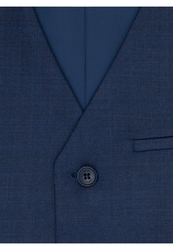 Pako Lorente - PAKO LORENTE – Gładka jednorzędowa kamizelka męska. Materiał: poliester, elastan, wiskoza. Wzór: gładki