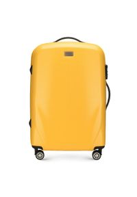 Wittchen - Komplet walizek z polikarbonu jednokolorowych. Kolor: żółty. Materiał: guma #7