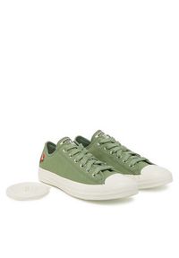 Converse Trampki Chuck Taylor All Star Rose Cross Stitch A13658C Zielony. Kolor: zielony. Materiał: materiał #6