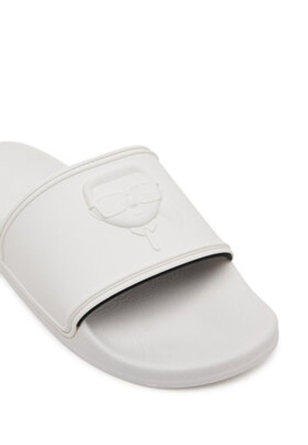 Karl Lagerfeld - KARL LAGERFELD Klapki Kondo KL70009A Biały. Kolor: biały. Materiał: syntetyk