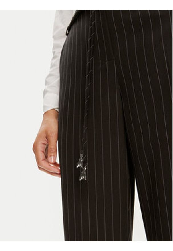 Patrizia Pepe Spodnie materiałowe 8P0614/A457-F1OO Czarny Regular Fit. Kolor: czarny. Materiał: syntetyk