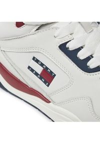 Tommy Jeans Sneakersy Tjm Basket Mid Top EM0EM01318 Biały. Kolor: biały. Materiał: skóra #3
