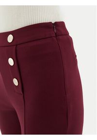 Motivi Spodnie materiałowe P040Q003468N Bordowy Flare Fit. Kolor: czerwony. Materiał: wiskoza #3