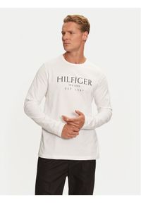 TOMMY HILFIGER - Tommy Hilfiger Longsleeve MW0MW36502 Biały Regular Fit. Kolor: biały. Materiał: bawełna. Długość rękawa: długi rękaw