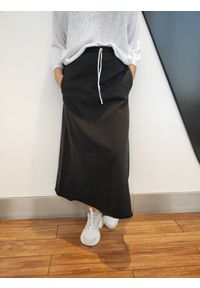 Czarna bawełniana spódnica Alessia Santi. Kolor: czarny. Materiał: bawełna. Styl: klasyczny