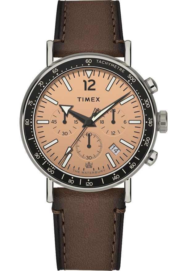 Zegarek Timex Zegarek męski Timex TW2W47300 brązowy. Kolor: brązowy