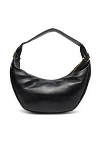 Calvin Klein Torebka Pinched Soft Crescent Sm LV04F3010G Czarny. Kolor: czarny. Materiał: skórzane