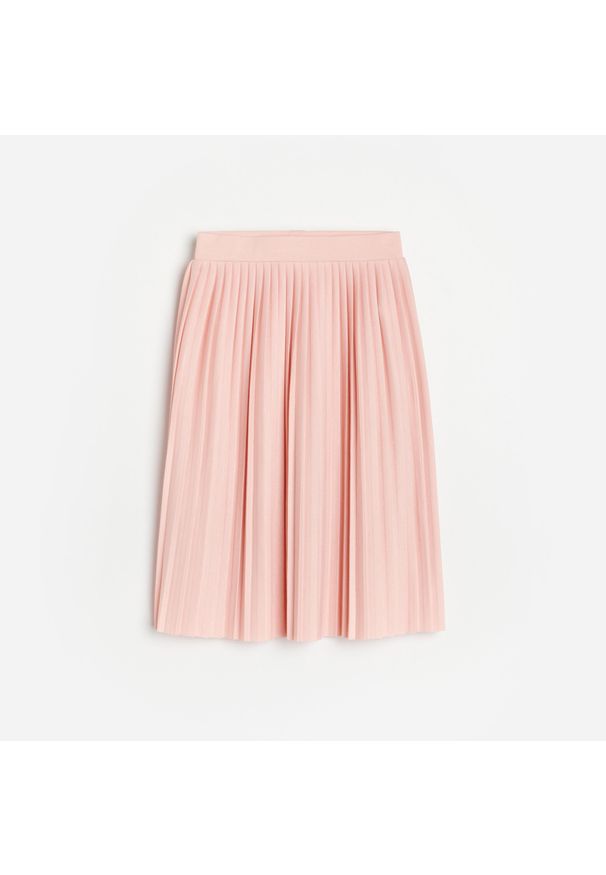 Reserved - Plisowana spódnica - Różowy. Kolor: różowy