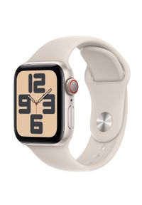 APPLE - Smartwatch Apple Watch SE GPS+Cellular 40mm aluminium Księżycowa Poświata | Księżycowa Poświata pasek sportowy M/L. Rodzaj zegarka: smartwatch. Styl: sportowy #1