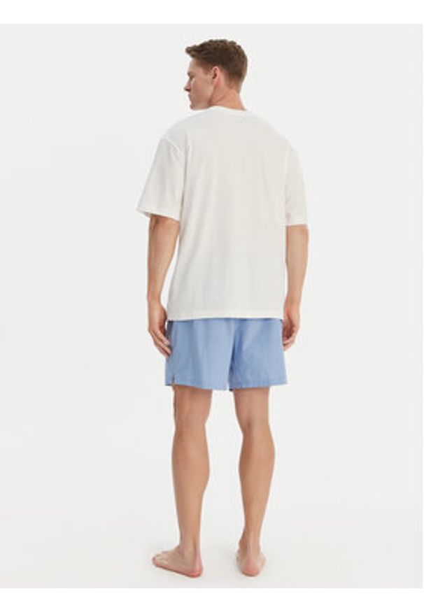 Calvin Klein Underwear Piżama Heritage LV00NM3016 Niebieski Relaxed Fit. Kolor: niebieski. Materiał: bawełna