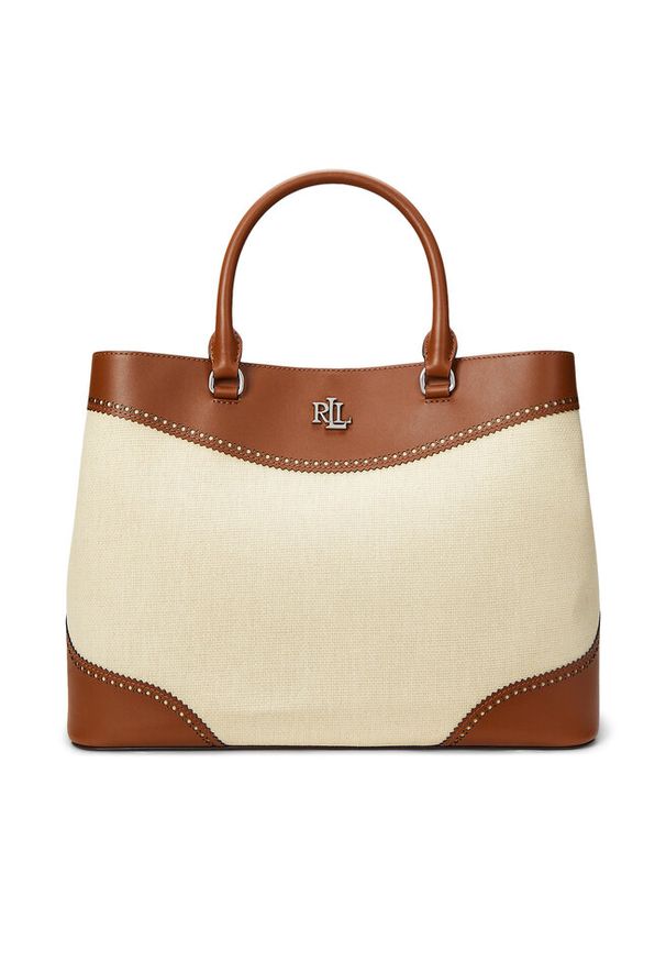 Lauren Ralph Lauren - Torebka LAUREN RALPH LAUREN. Kolor: beżowy