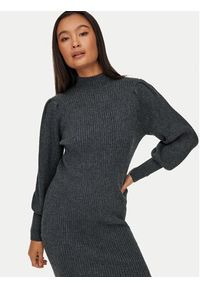only - ONLY Sukienka dzianinowa Katia 15232502 Szary Comfort Fit. Kolor: szary. Materiał: syntetyk #5