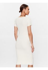 Pinko Sukienka dzianinowa 101173 A0TU Biały Regular Fit. Kolor: biały. Materiał: wiskoza #5