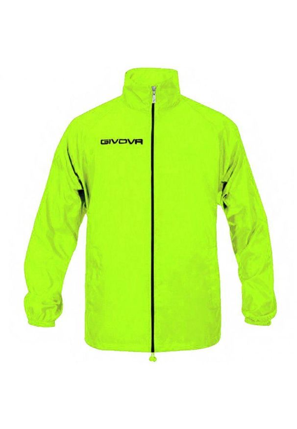 Givova - Męska Kurtka Wodoodporna Basico. Kolor: żółty. Sport: turystyka piesza