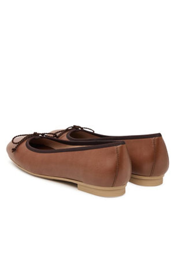 Hispanitas Baleriny HV263465 br Brązowy. Kolor: brązowy. Materiał: skóra