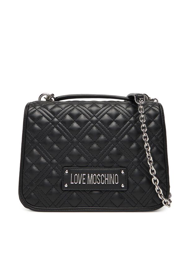 Love Moschino - LOVE MOSCHINO Torebka JC4000PP1NLA000B Czarny. Kolor: czarny. Materiał: skórzane