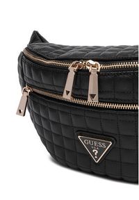 Guess Saszetka nerka Nadira TWQG84 24080 Czarny. Kolor: czarny. Materiał: skóra