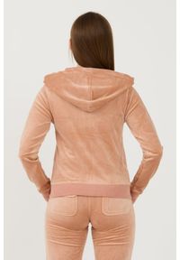 Juicy Couture - JUICY COUTURE Beżowa bluza Robertson Gold Hoodie. Kolor: beżowy #3