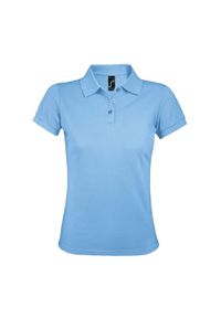 SOL'S - Damska Koszulka Polo Prime. Typ kołnierza: polo. Kolor: niebieski