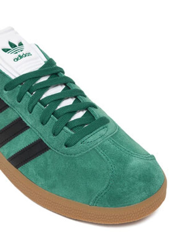 Adidas - adidas Sneakersy Gazelle IH9633 Zielony. Kolor: zielony. Materiał: skóra, zamsz. Model: Adidas Gazelle