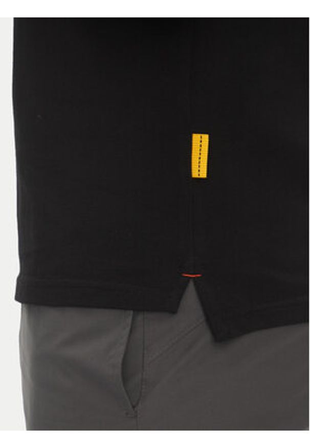 Parajumpers Polo Space 25SMPMPOXF06 Czarny Regular Fit. Typ kołnierza: polo. Kolor: czarny. Materiał: bawełna