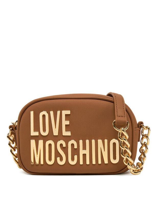 Love Moschino - LOVE MOSCHINO Torebka JC4026PP1MKD0201 Brązowy. Kolor: brązowy. Materiał: skórzane