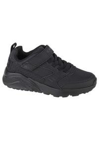 skechers - Buty do chodzenia dla dzieci Skechers Uno Lite. Zapięcie: rzepy. Kolor: czarny. Materiał: materiał, syntetyk. Szerokość cholewki: normalna. Sport: turystyka piesza