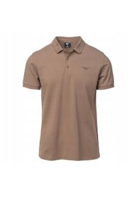 Hi-tec - Męska Koszulka Polo Micko II. Typ kołnierza: polo. Kolor: beżowy