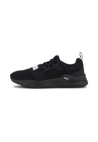 Buty do chodzenia dla dzieci Puma Wired Run JR. Zapięcie: sznurówki. Kolor: biały, wielokolorowy, czarny. Materiał: materiał, syntetyk. Szerokość cholewki: normalna. Sport: turystyka piesza, bieganie
