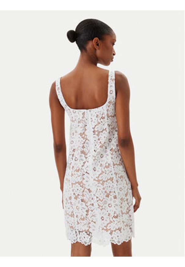 MICHAEL Michael Kors Sukienka letnia MS582WGGTA Biały Slim Fit. Kolor: biały. Materiał: syntetyk. Sezon: lato