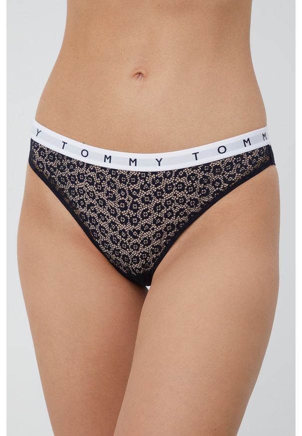 TOMMY HILFIGER - Tommy Hilfiger figi (3-pack) z koronki. Materiał: koronka. Wzór: koronka