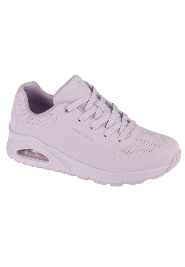 skechers - Buty do chodzenia damskie Skechers Uno Frosty Kicks. Kolor: fioletowy. Sport: turystyka piesza