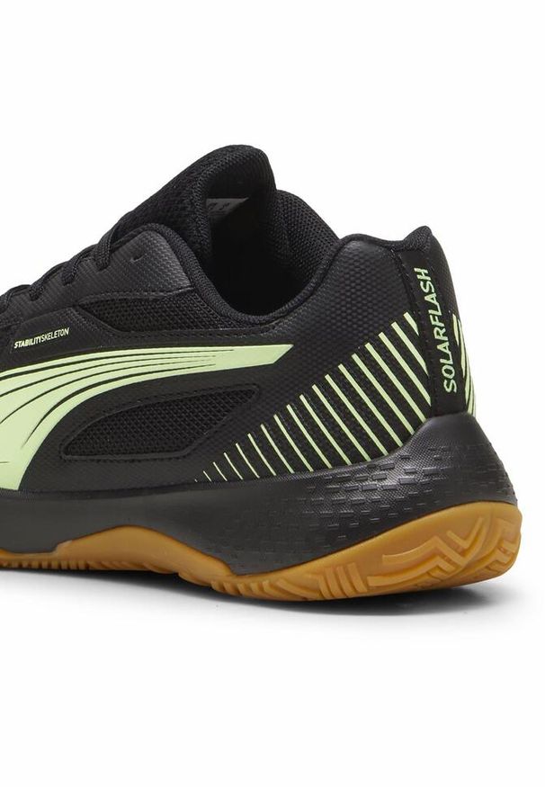 Dziecięce buty halowe Puma Solarflash III. Kolor: czarny, żółty, wielokolorowy